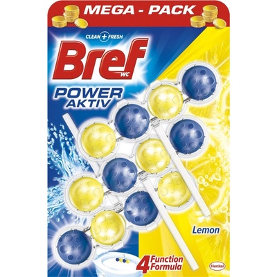 Bref Power Activ WC blok Lemon 3 x 50 g – Zbozi.Blesk.cz