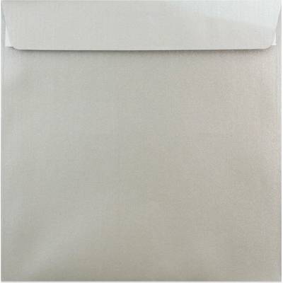 Perleťové obálky - 120 x 120 mm - Stříbrná