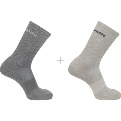 Salomon Evasion Crew 2-Pack LC2087400 light grey heather medium