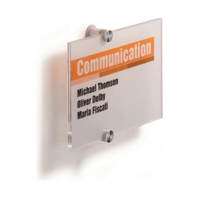 Durable Informačná tabuľka Crystal Sign 210x148 mm