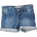 Minoti kraťasy dívčí džínové s elastenem KG Dshort 7 modrá