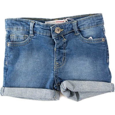 Minoti kraťasy dívčí džínové s elastenem KG Dshort 7 modrá