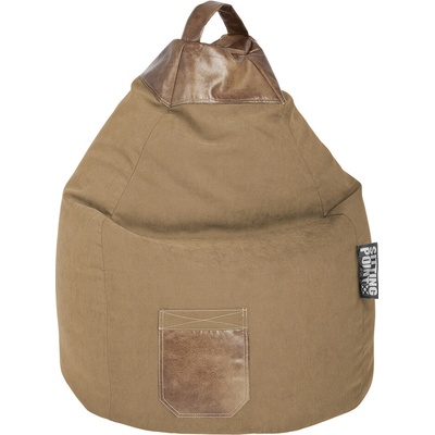 Beanbag sedací vak Jamie XXL ø 80 × 130 cm pieskový 32833 076