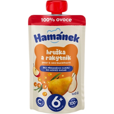 Hamánek kapsička Hruška rakytník jablko 100 g – Hledejceny.cz