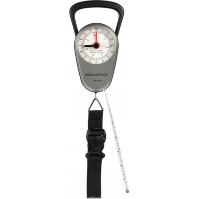 Worldpack Závěsná manuální váha a metr na zavazadla stříbrno-černá – Zboží Mobilmania