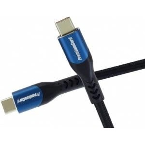 PremiumCord USB-C cable (USB 3.2 GEN 2x2, 5A, 100W, 20Gbit/s) 1m, cotton braid