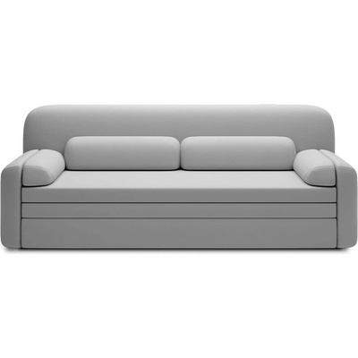 Eltap Светлосив кадифен разтегателен диван с място за съхранение 236 cm Elioss - ELTAP (SO-ELIO-04SO)