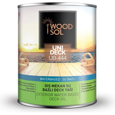 Wood Sol Unideck UB-444 Безцветно - Цветно масло за декинг на водна основа (6600)