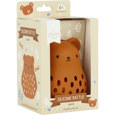 A Little Lovely Company silikonové chrastítko medvídek – Zboží Mobilmania