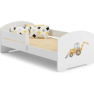Kobi Детско легло Luk с парапет и различни мотиви (160 х 80 см, excavator)