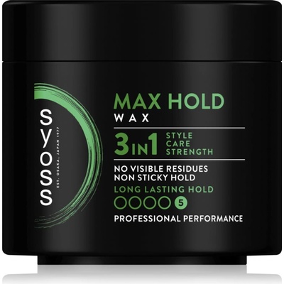 Syoss Max Hold стилизиращ восък с екстра силна фиксация 150ml