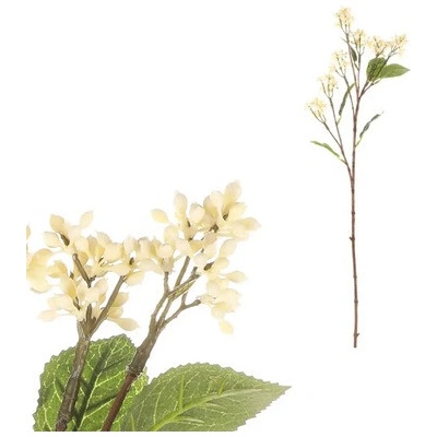 Umelá kvetina krásnoplodka japonská krémová 63 cm