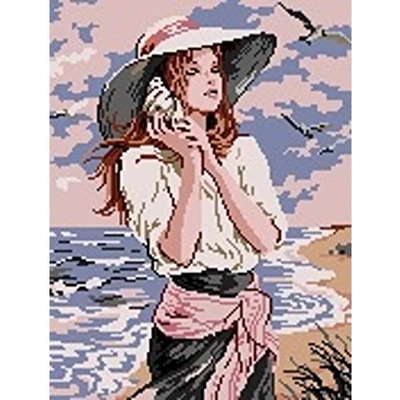 Казанлъшки гоблени Гоблен Момиче с раковина Anchor (Немски)