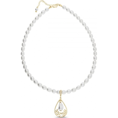 Spark Stříbrný pozlacený bílý perlový caresse NFG5843W6W White pearl