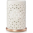 Yankee Candle Belmont Lattice Ceramic with Metal Base aroma lampa