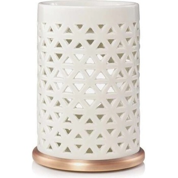 Yankee Candle Belmont Lattice Ceramic with Metal Base aroma lampa