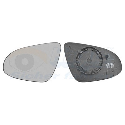 Sklo vonkajżieho zrkadla VAN WEZEL 0919837