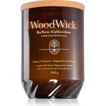WoodWick Renew Ginger & Tumeric ароматна свещ с дървен фитил 368 гр