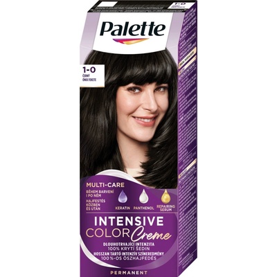 Palette Intensive Color Creme farba na vlasy 1-0 (N1) Čierna 50 ml