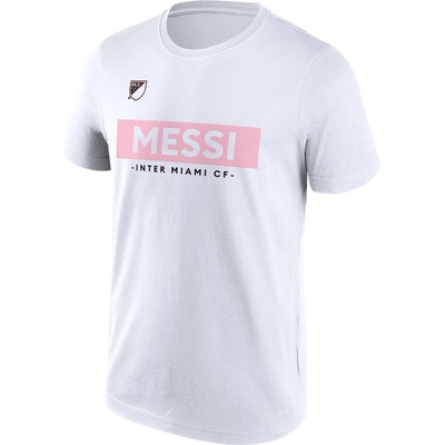 MLS Тениска MLS Messi Inter Miami Block T-Shirt Adults - White