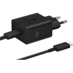 Samsung PD 45W Wall Charger (EP-T4511XBE) and USB-C Cable - захранване за ел. мрежа с USB-C изход и USB-C кабел (черен) (ритейл опаковка)