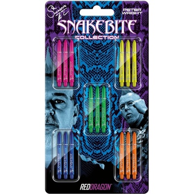 Red Dragon Sada násadek Peter Wright Snakebite - Signature - Collection Card
