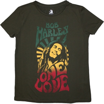 Bob Marley One Love Gradient Green M Дамски Риза (BMATS82LGR02)