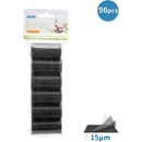 Nobleza Sáčky na exkrement 6 roliek čierne 6 x 15 ks