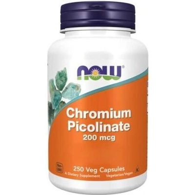 NOW Хром пиколинат 200 мкг, Chromium Picolinate, 250 капсули (NF1422)