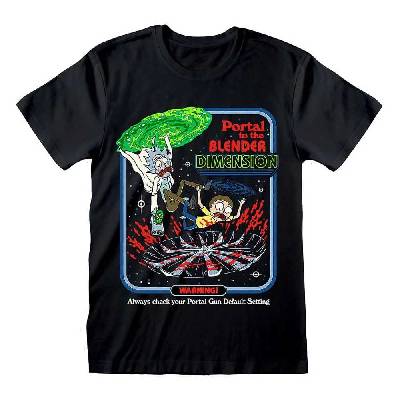 Heroes Inc Steven Rhodes Tričko Rick and Morty Portal Collab Velikost M