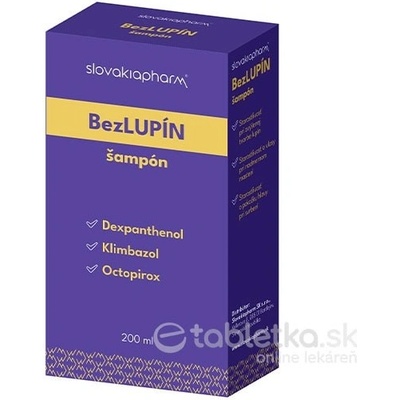 Slovakiapharm BezLUPÍN šampón 200 ml šampón proti lupinám