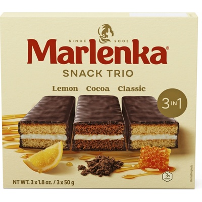 Marlenka Triopack Medové Snacky 3 x 50 g – Hledejceny.cz