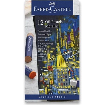 Faber-Castell Olejové pastely Metallic 12 farieb 127014