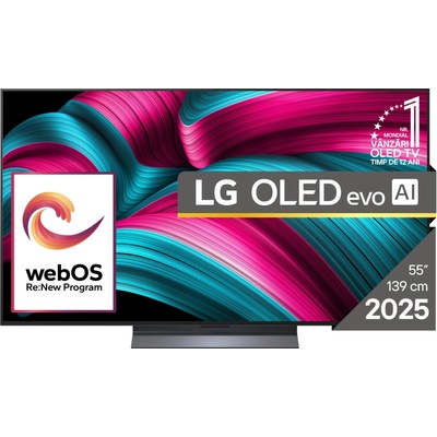 Телевизор LG OLED55C51LA, 55" (139.7cm) 4K/UHD OLED Smart TV, HDR10, 120Hz, Dolby Vision, Dolby Atmos, 4K AI Super Upscale, DVB-T2/C/S2, Wi-Fi, Bluetooth, LAN, 4x HDMI, 3x USB (OLED55C51LA)
