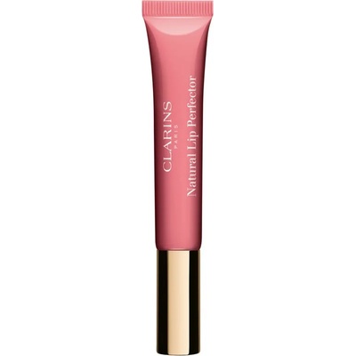 Clarins Lip Perfector Shimmer блясък за устни с хидратиращ ефект цвят 01 Rose Shimmer 12ml