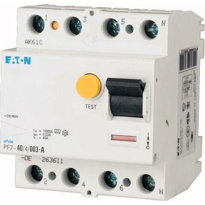 Eaton PF7-40/4/01-A 40A 100mA A 263612