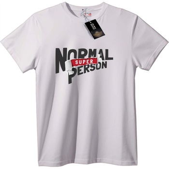 NOONEBRAND Тениска Супер Нормален Човек - L, Black