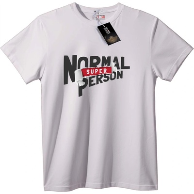 NOONEBRAND Тениска Супер Нормален Човек - L, Black