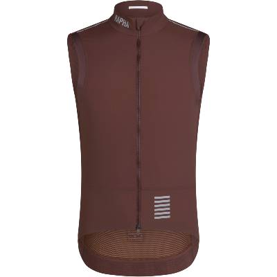 Pánska cyklistická vesta Rapha Men's Pro Team Lightweight Gilet - Walnut Brown/White M