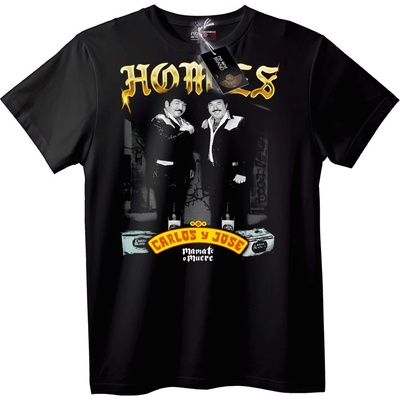 NOONEBRAND Тениска HOMIES Carlos и Jose - 2XL, White