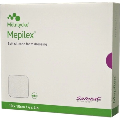 Mepilex Krytí absorbující silikonové sterilní 10 x 10cm 5 ks 294100