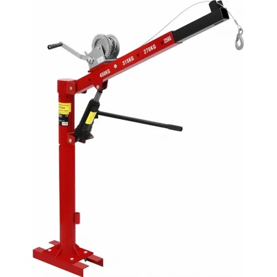 Kraft&Dele Хидравличен кран за двигатели с лебедка KraftDele KD12687/ 450кг (KD12687)