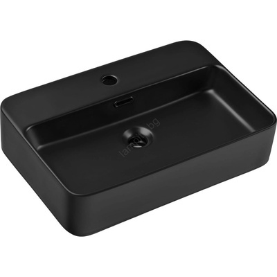 Comad TRUST 2 BLACK (E-6282) - Мивка за плот TRUST 55x38 см мат черна (CM0023)