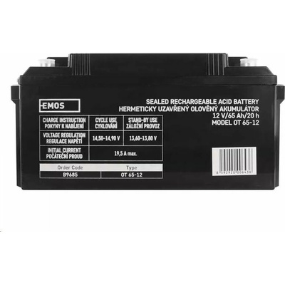 EMOS 12V 65Ah M8 B9685