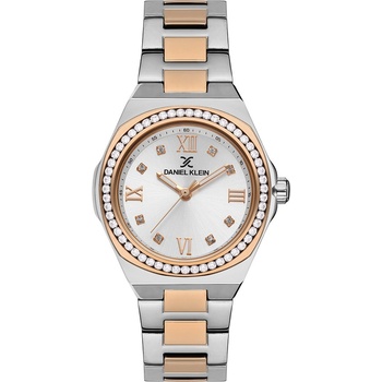 Daniel Klein DK. 1.13336-5 Premium Дамски часовник Сребрист/Златист- сив циферблат, стоманена верижка