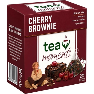 TEA MOMENTS Cherry Brownie 36 g 20 pyramid