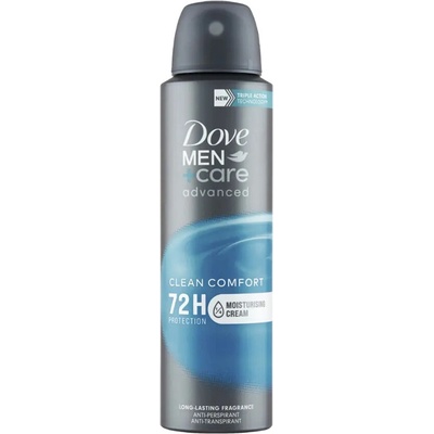 Dove Men Antiperspirant sprej pro muže Clean Comfort 150 ml