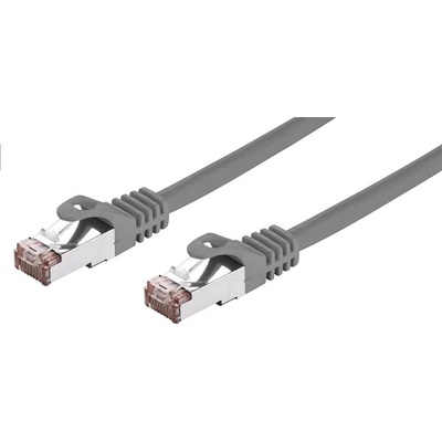 C-TECH CB-PP6F-15 patch, Cat6, FTP, 15m, šedý