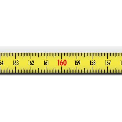 Richter SK825SA Nalepovací metr ocelový žlutá 3m s nulou vpravo