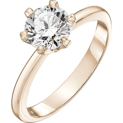Tiami Prsten z růžového zlata s diamantem Fortuna RFOP2201